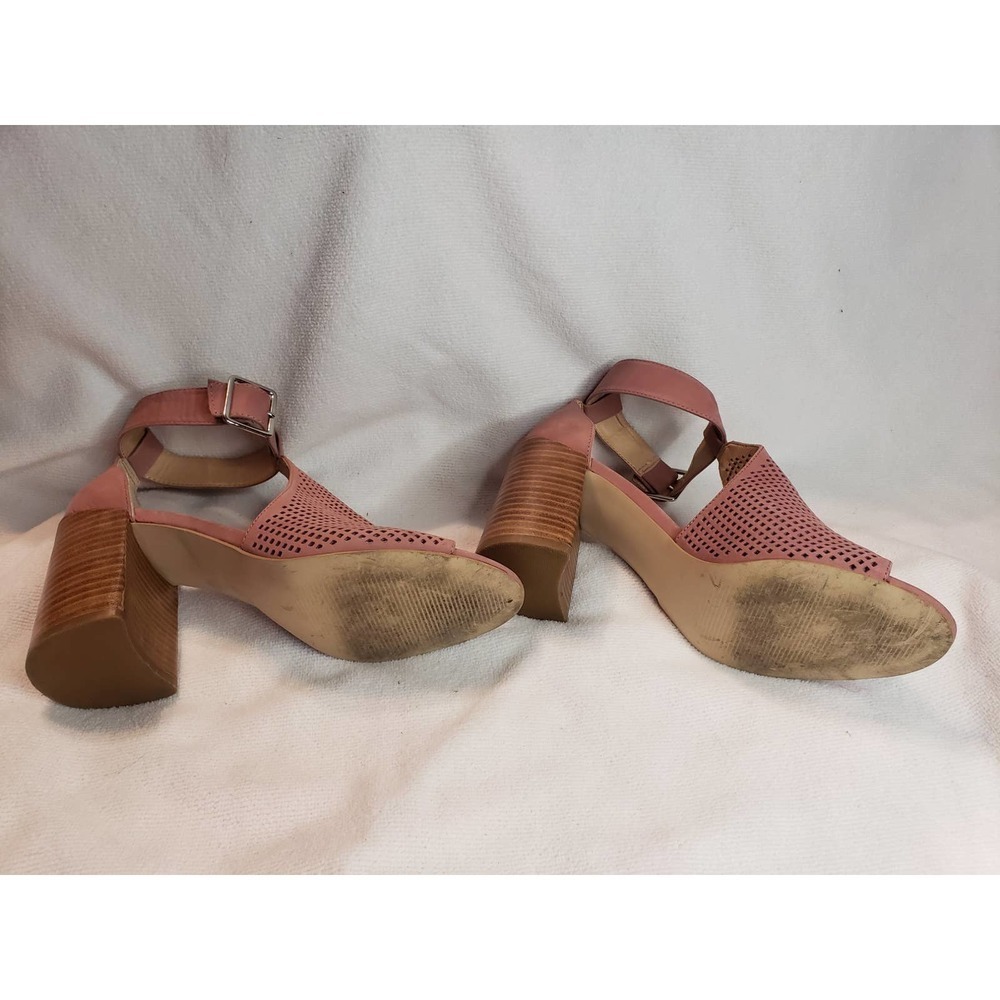 Steve Madden Euc Pink/Blush 7 1/2 Block Heel Open… - image 3